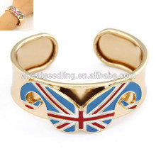 Brazalete de la barba brazalete de la bandera del Reino Unido de la aleación